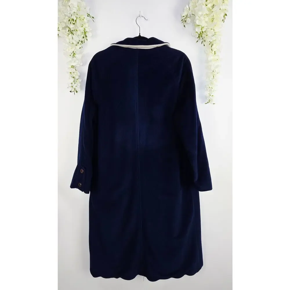 Cordana Wellington Fashion Long Coat Medium Blue Retro Vintage Classic Old Money
